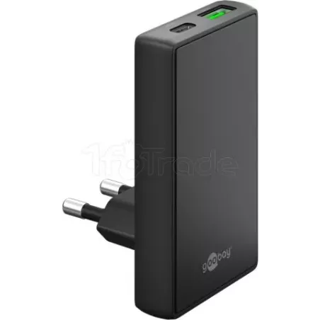 Chargeur secteurGoobayFast Charger 90° Flat 1x USB-C +… | MonPC.Store