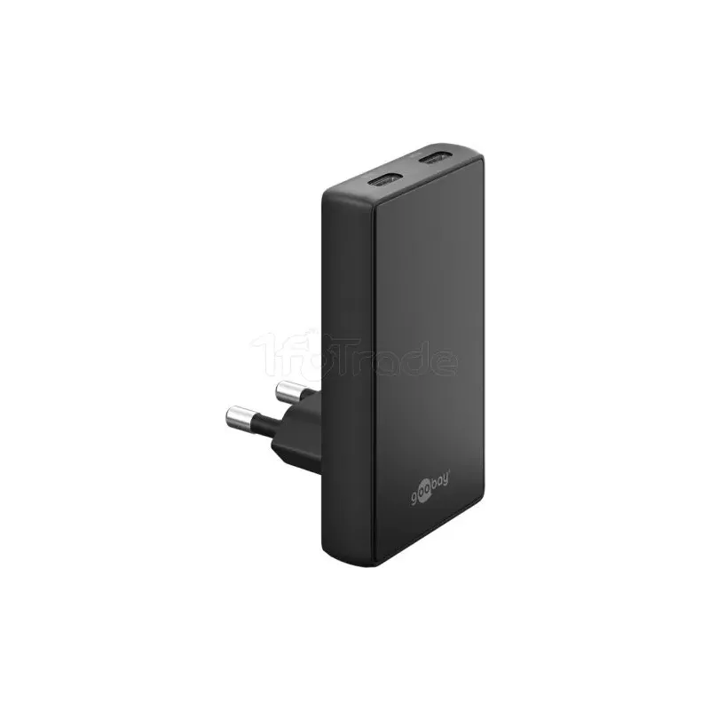 Chargeur secteurGoobayFast Charger 90° Flat 2x USB-C… | MonPC.Store