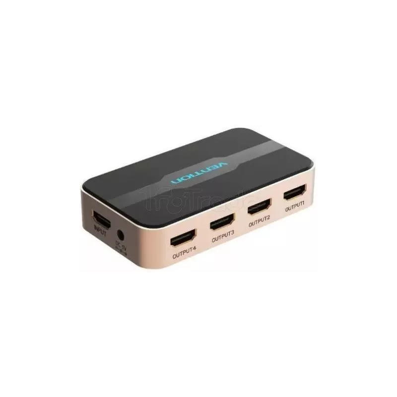 Splitter HDMI 4KVention4 ports (Noir/Or) | MonPC.Store
