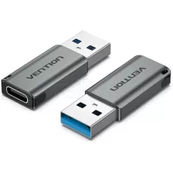 AdaptateurVentionUSB 3.0 Male vers USB-C Femelle (Gris) | MonPC.Store