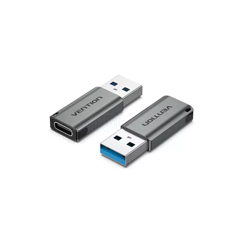 AdaptateurVentionUSB 3.0 Male vers USB-C Femelle (Gris) | MonPC.Store