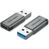 AdaptateurVentionUSB 3.0 Male vers USB-C Femelle (Gris) | MonPC.Store