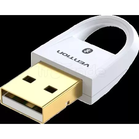 Mini AdaptateurVentionUSB BlueTooth 5.0 (Blanc) | MonPC.Store