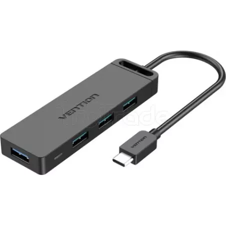 Hub USB-CVention- 4 ports 0.15m (Noir) | MonPC.Store