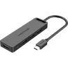 Hub USB-CVention- 4 ports 0.15m (Noir) | MonPC.Store