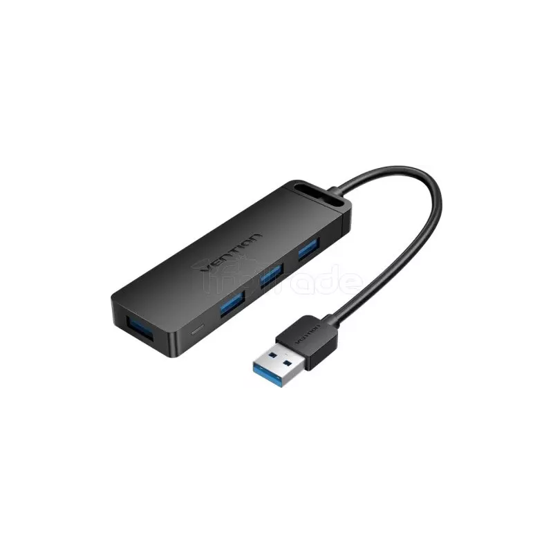 Hub USB 3.0Vention- 4 ports 0.15m (Noir) | MonPC.Store