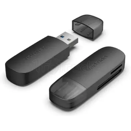 Lot de 2 Lecteurs de Cartes externe USB 3.0Vention(Noir) | MonPC.Store