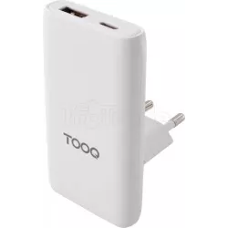 Chargeur de voyage Tooq GaN 1x USB-C + 1x USB-A 65W… | MonPC.Store