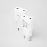 Chargeur secteurNanocable2x USB-C 20W (Blanc) | MonPC.Store