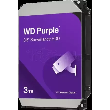 Disque Dur 3,5"Western DigitalPurple Surveillance3To… | MonPC.Store