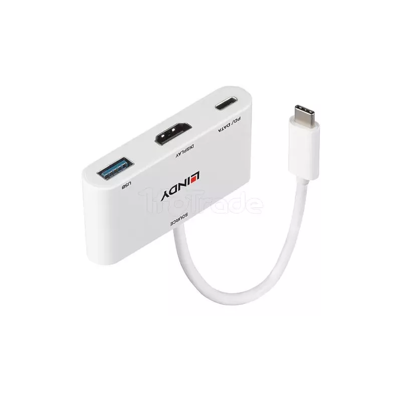 ConvertisseurLindyUSB C mâle vers HDMI femelle & USB A… | MonPC.Store