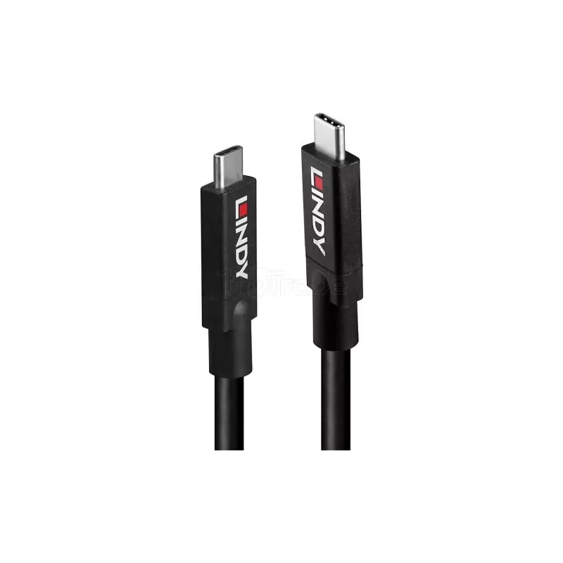 CableLindyUSB 3.2 vers Type C M/M 10 GB/s 5m (Noir) | MonPC.Store