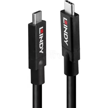 CableLindyUSB 3.2 vers Type C M/M 10 GB/s 5m (Noir) | MonPC.Store
