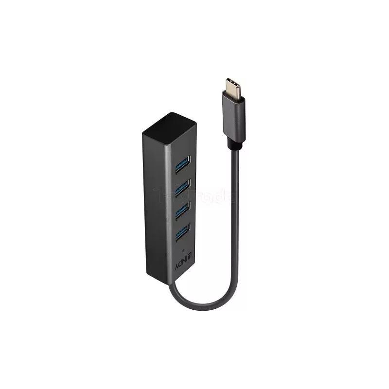 Hub USB 3.2Lindy- 4 ports type C (Noir) | MonPC.Store