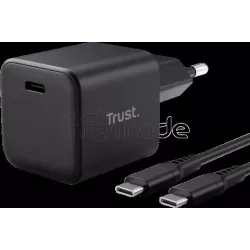 Chargeur secteurTrustMaxo USB-C 65W avec cable (Noir) | MonPC.Store