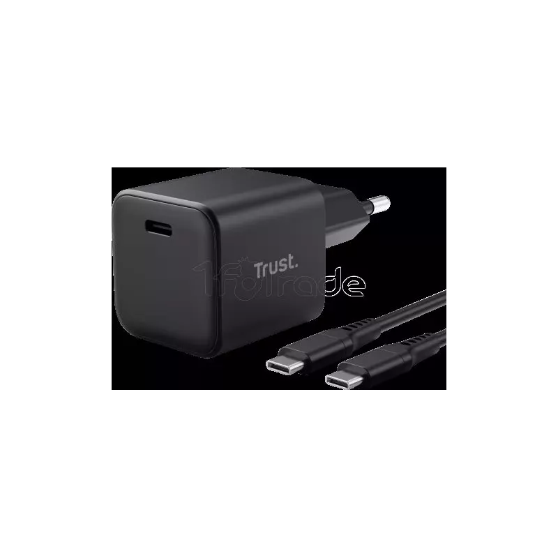 Chargeur secteurTrustMaxo USB-C 65W avec cable (Noir) | MonPC.Store