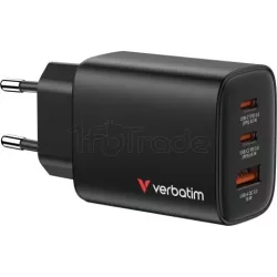 Chargeur secteurVerbatimEssentials GaN2x USB-C + 1x… | MonPC.Store