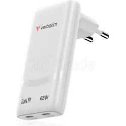 Chargeur secteurVerbatimFold'n'Go GaN2x USB-C 65W… | MonPC.Store