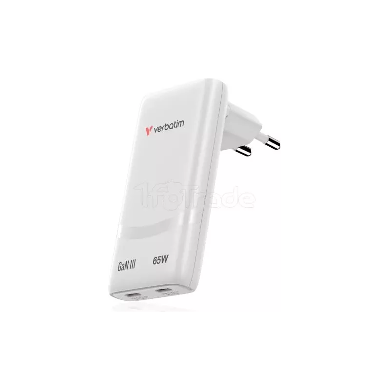Chargeur secteurVerbatimFold'n'Go GaN2x USB-C 65W… | MonPC.Store