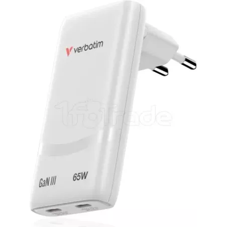 Chargeur secteurVerbatimFold'n'Go GaN2x USB-C 65W… | MonPC.Store