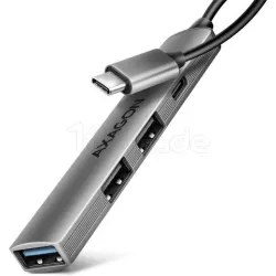 Hub USB-C 3.2AxagonHUE-STC - 4 ports (Gris) | MonPC.Store