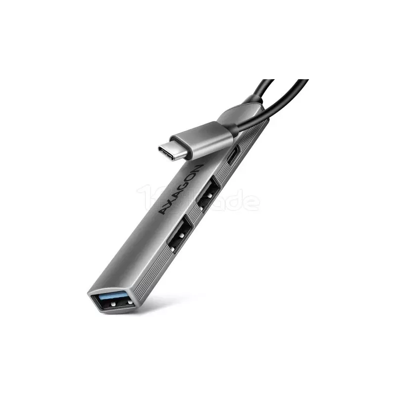 Hub USB-C 3.2AxagonHUE-STC - 4 ports (Gris) | MonPC.Store