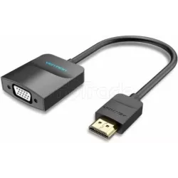 AdaptateurVentionHDMI mâle vers VGA femelle 15cm (Noir) | MonPC.Store
