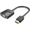 AdaptateurVentionHDMI mâle vers VGA femelle 15cm (Noir) | MonPC.Store