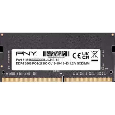 Barrette mémoire 16Go SODIMM DDR4PNYPerformance2666Mhz… | MonPC.Store