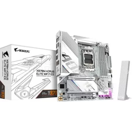 Carte mèreGigabyteX870M AORUS ELITE WIFI7 ICE(AM5)… | MonPC.Store