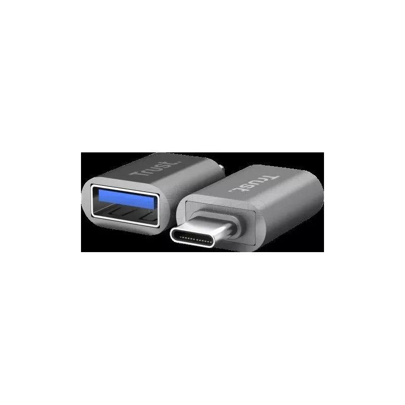 Lot de 2 AdaptateursTrustCalyxUSB-C/A (Noir) | MonPC.Store