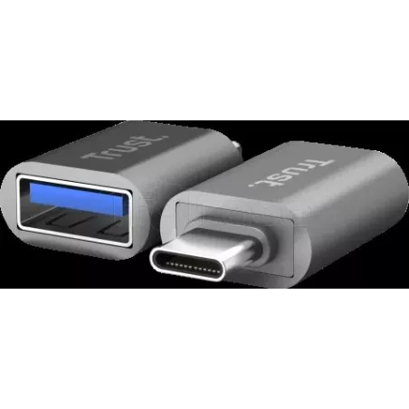 Lot de 2 AdaptateursTrustCalyxUSB-C/A (Noir) | MonPC.Store