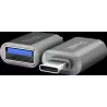 Lot de 2 AdaptateursTrustCalyxUSB-C/A (Noir) | MonPC.Store