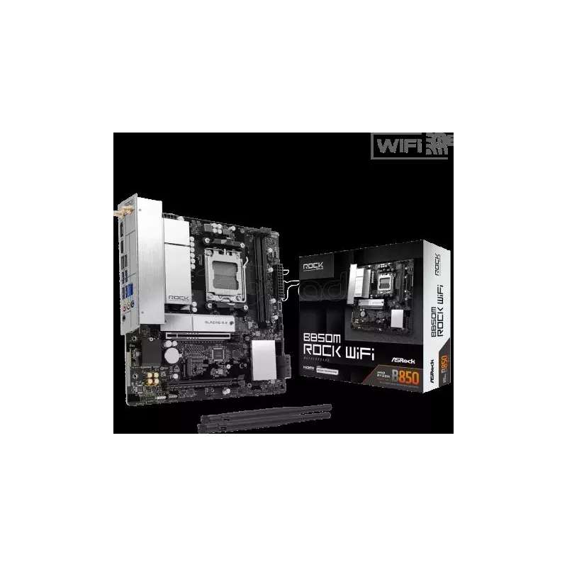 Carte MèreASRockB850M Rock WiFi(AM5) Micro ATX | MonPC.Store