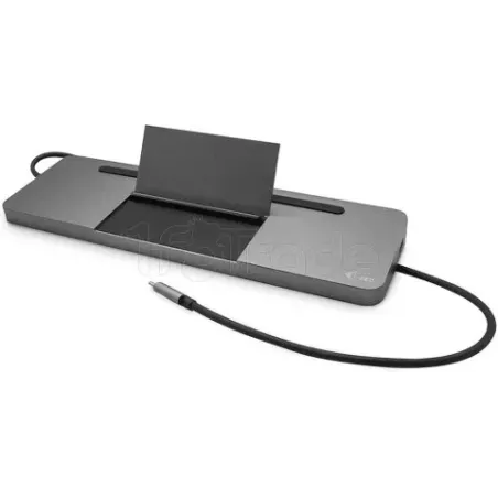Station d'accueil USB-C 3.0I-TecMetal Ergonomic 4K(Gris) | MonPC.Store