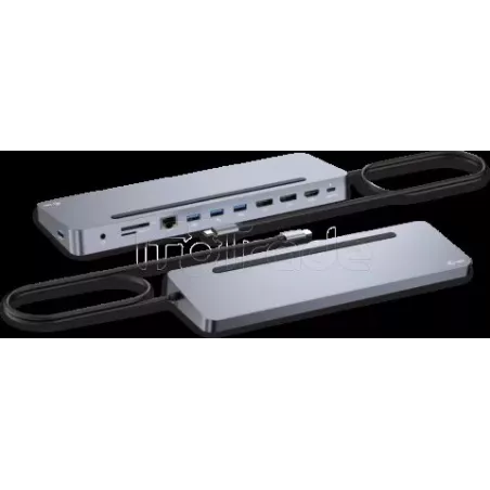 Station d'accueil USB-C 3.0I-TecMetal Ergonomic(Gris) | MonPC.Store