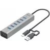 Hub USB-A/CI-TecCharging Metal - 7 ports USB 3.0 (Gris) | MonPC.Store