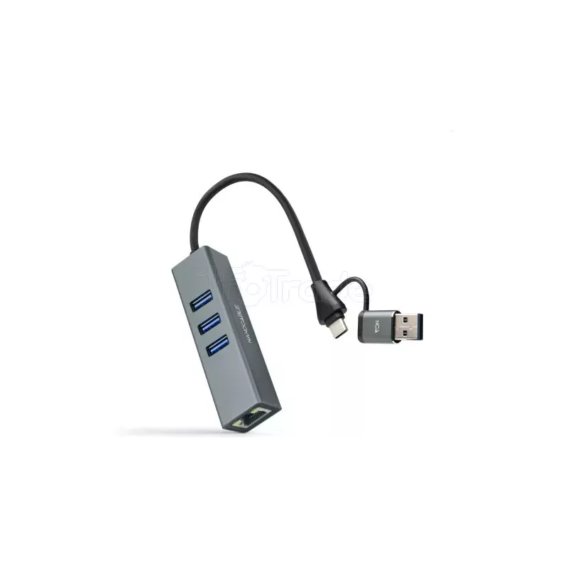 Hub USB 3.0Nanocable- 3 ports (Gris) | MonPC.Store