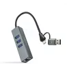 Hub USB 3.0Nanocable- 3 ports (Gris) | MonPC.Store