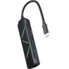 Hub USB-C 3.1Nanocable- 2x USB-A et 1x USB-C Noir) | MonPC.Store