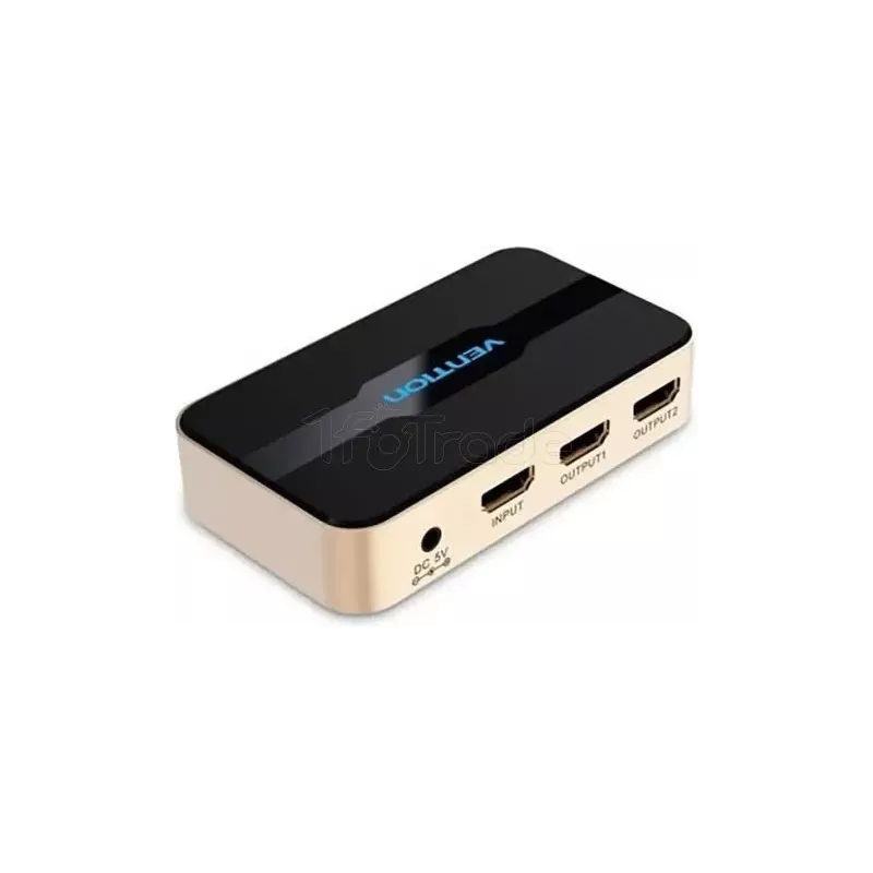 Splitter HDMI 4KVention2 ports (Noir/Or) | MonPC.Store