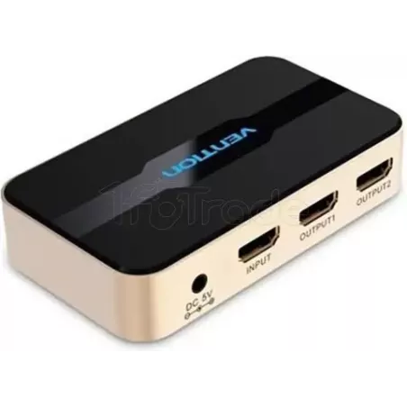 Splitter HDMI 4KVention2 ports (Noir/Or) | MonPC.Store