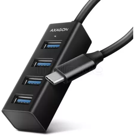 Hub USB-C 3.0AxagonHUE-M1C - 4 ports (Noir) | MonPC.Store