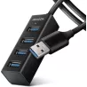 Hub USB-A 3.2AxagonHUE-M1AL - 4 ports (Noir) | MonPC.Store