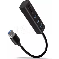 Hub USB-C 3.0AxagoniHMA-CR3A - 3 ports USB-A + lecteur… | MonPC.Store