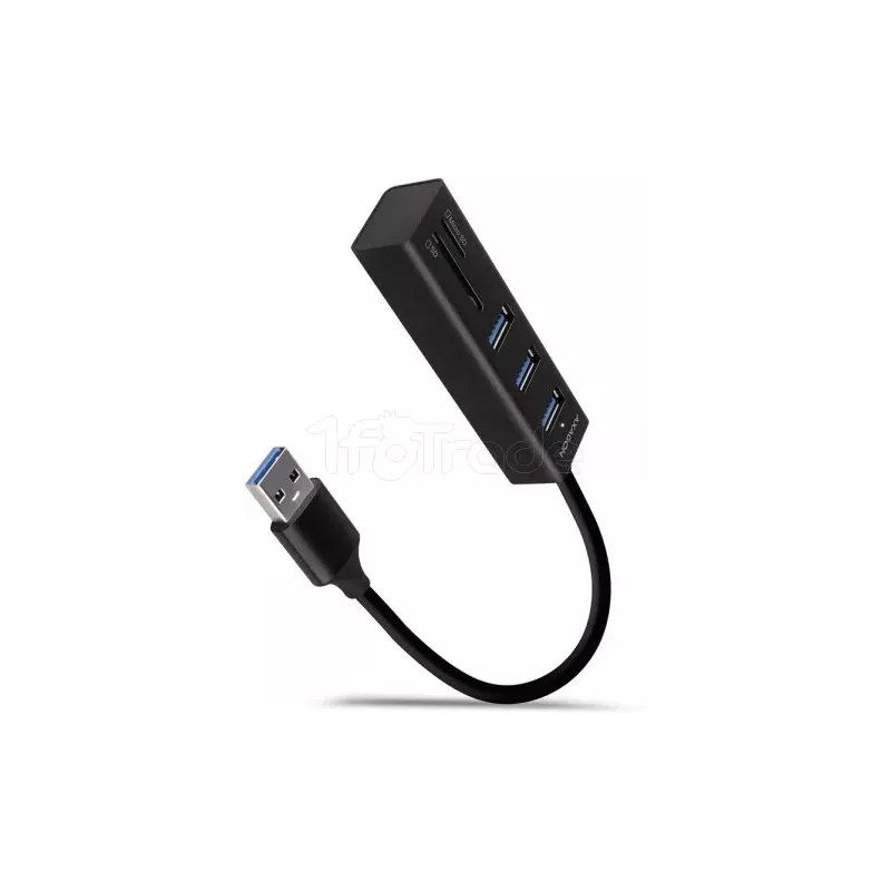 Hub USB-C 3.0AxagoniHMA-CR3A - 3 ports USB-A + lecteur… | MonPC.Store
