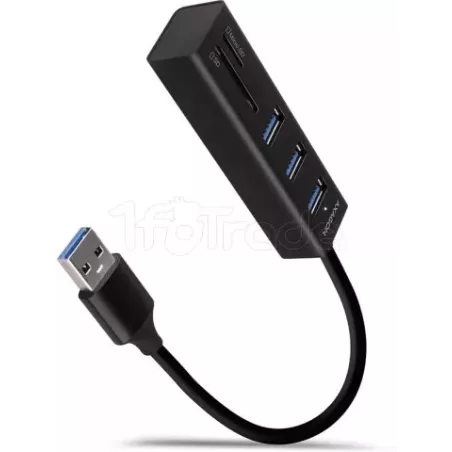 Hub USB-C 3.0AxagoniHMA-CR3A - 3 ports USB-A + lecteur… | MonPC.Store
