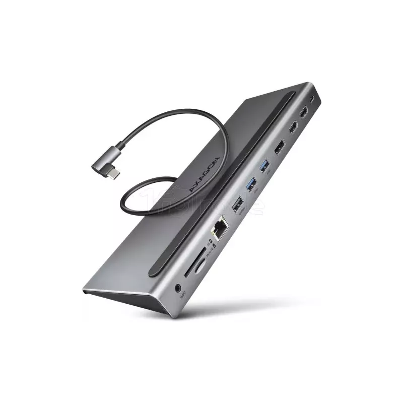 Station d'accueil USB-C 3.0AxagonHMC-4KX3(Gris) | MonPC.Store