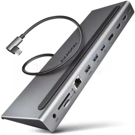 Station d'accueil USB-C 3.0AxagonHMC-4KX3(Gris) | MonPC.Store