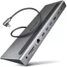 Station d'accueil USB-C 3.0AxagonHMC-4KX3(Gris) | MonPC.Store